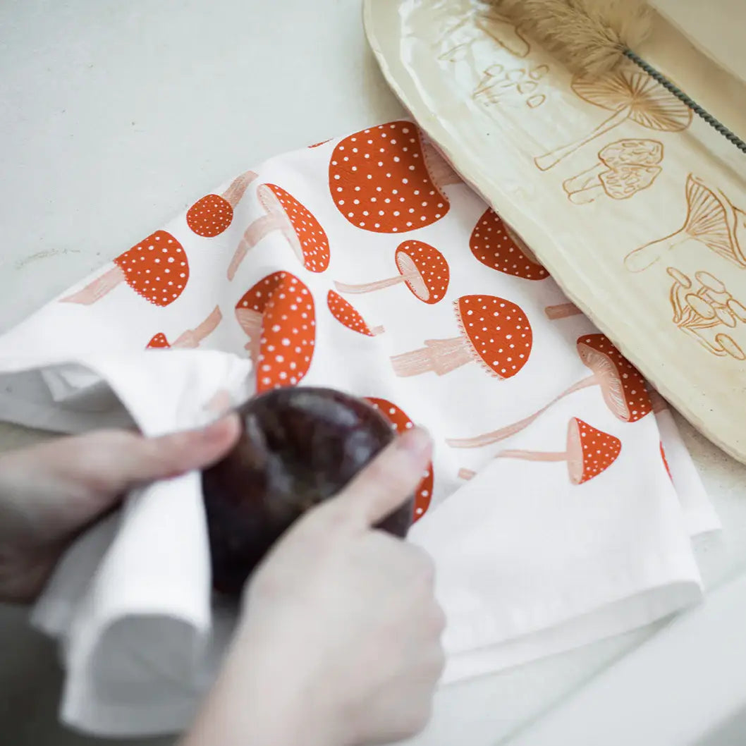 Mushroom Flour Sack Towel