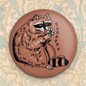 Stay Home Club Scrappy Raccoon Magnet