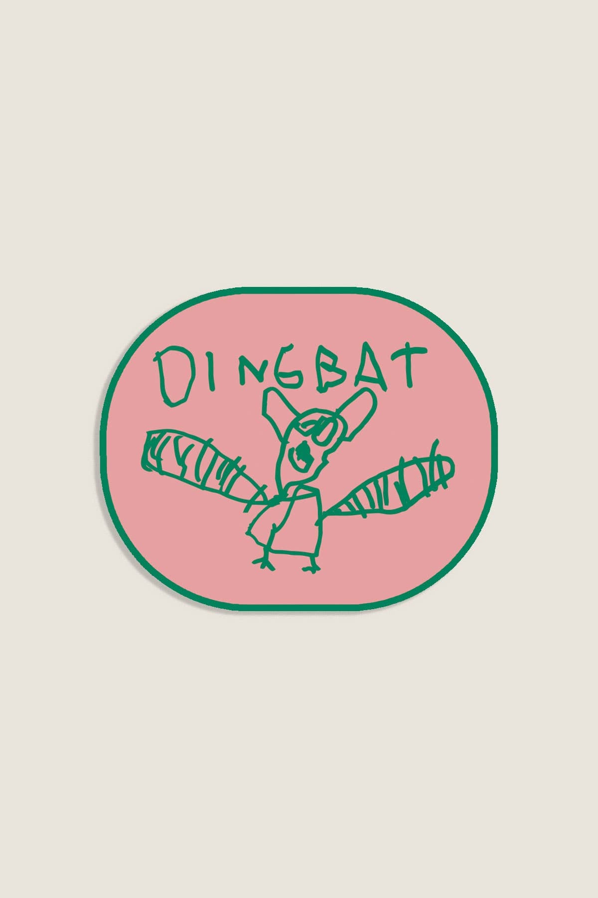 Stay Home Club Dingbat Vinyl Sticker