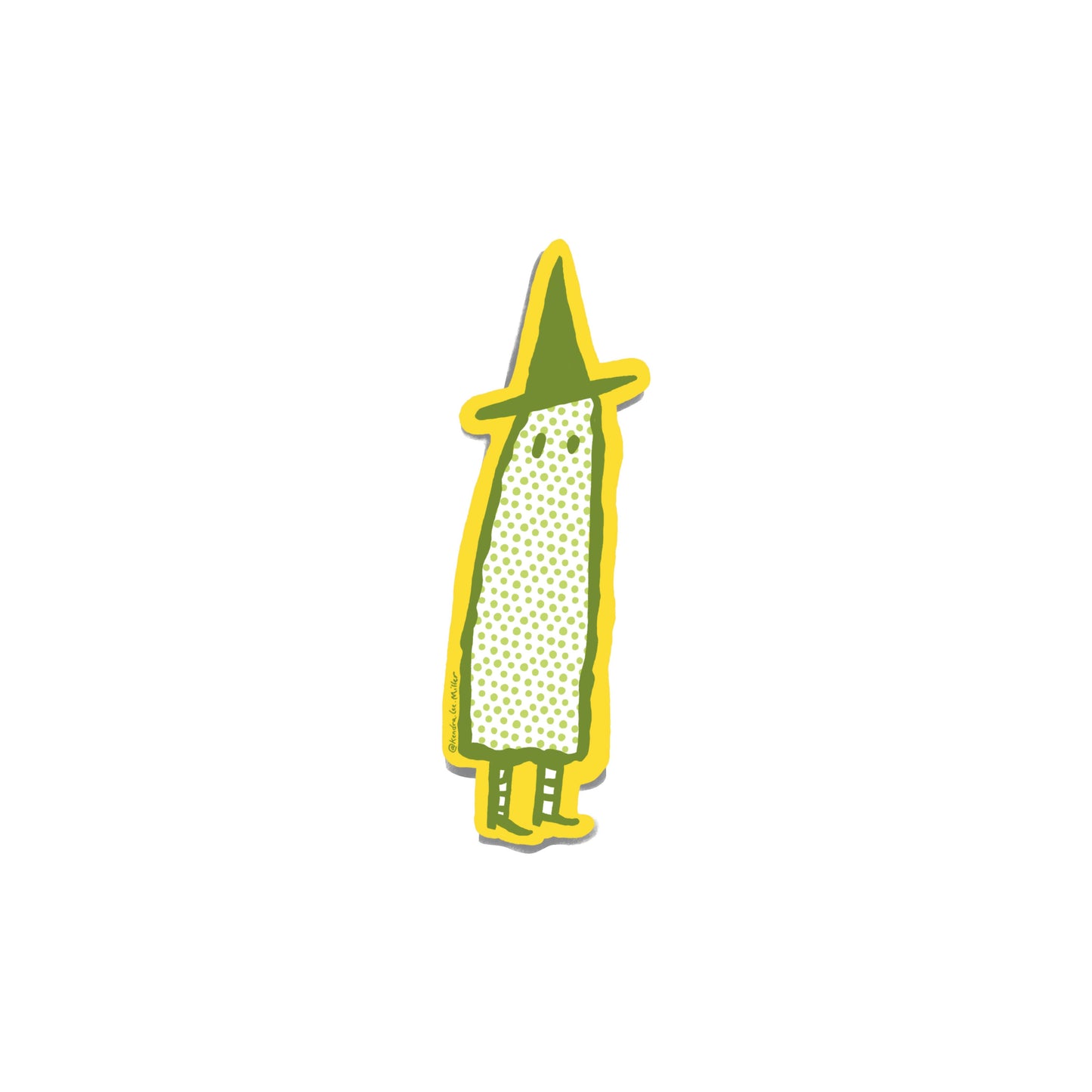 Ghost Witch Vinyl Sticker