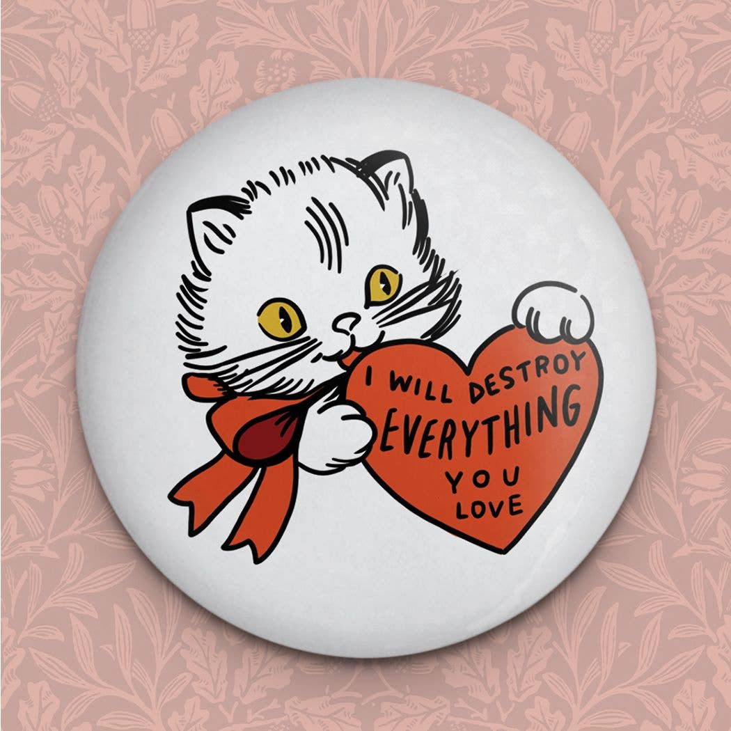 Stay Home Club Destroy (Cat) Magnet