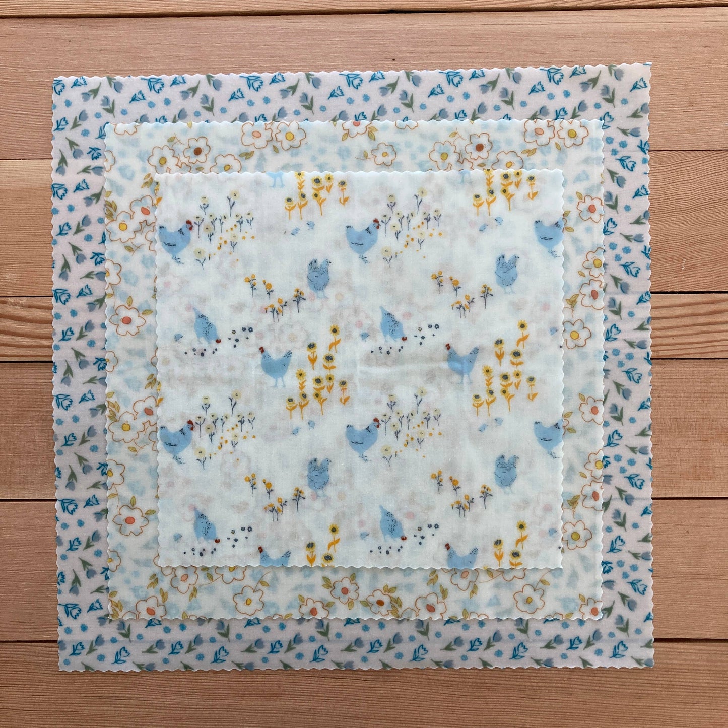 Beeswax Wrap Starter Set- Chicken