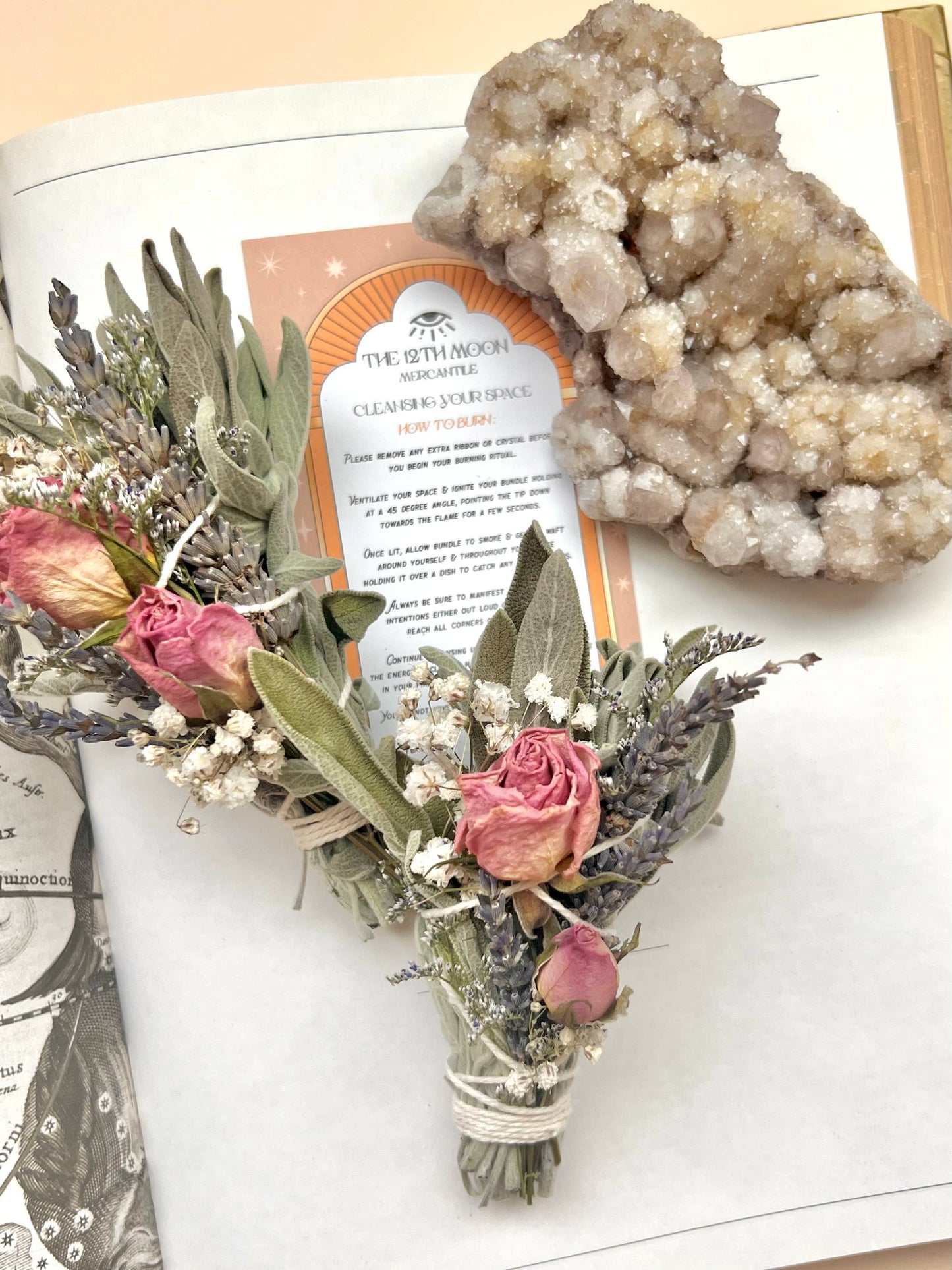 The 12th Moon MAGIC RITUALS Mini Sage Smudge Bundle - Smoke Cleanser