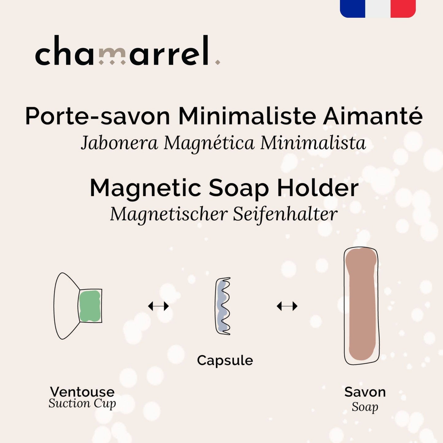 French Magnetic Soap Dish/Float