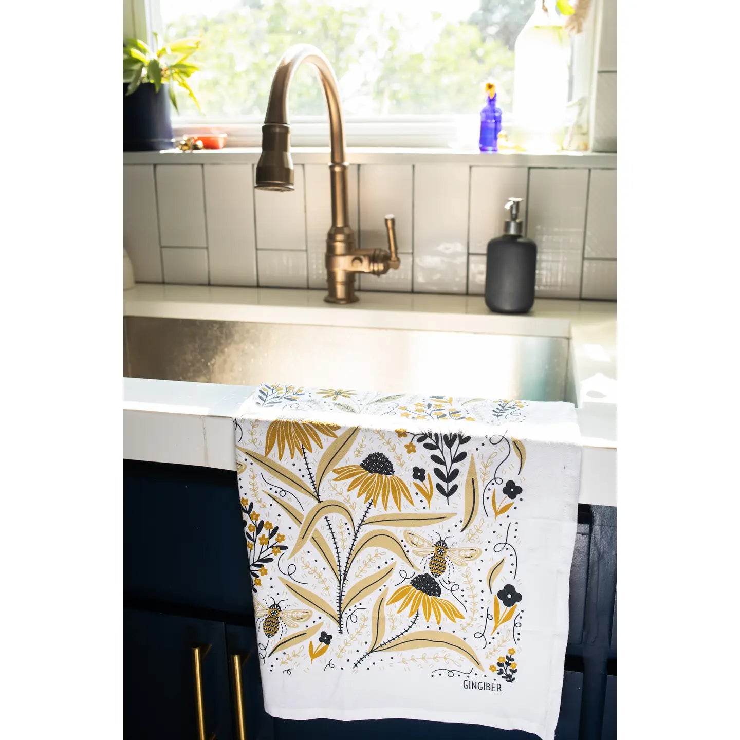 Bee Flour Sack Tea Towel