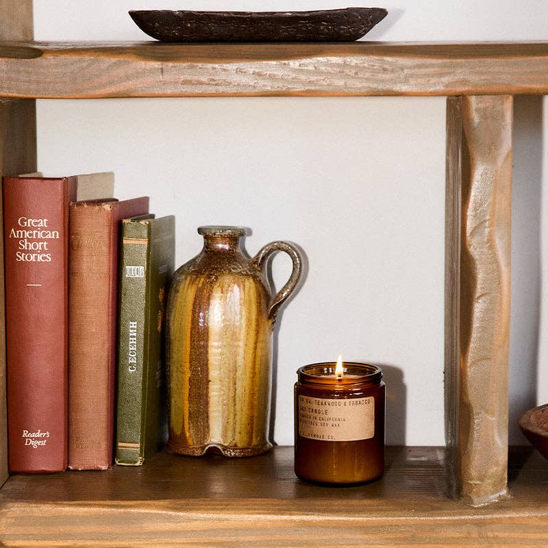 P.F. Candle Co. Teakwood & Tobacco - 7.2 oz Standard Soy Candle