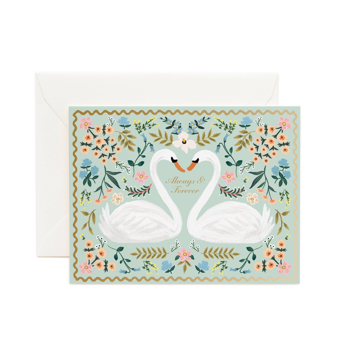 Rifle Paper Co. Always & Forever Swans Wedding Card