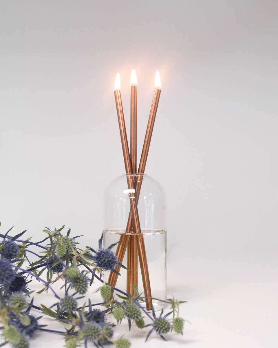 Everlasting Candles Wylie Clear Vase