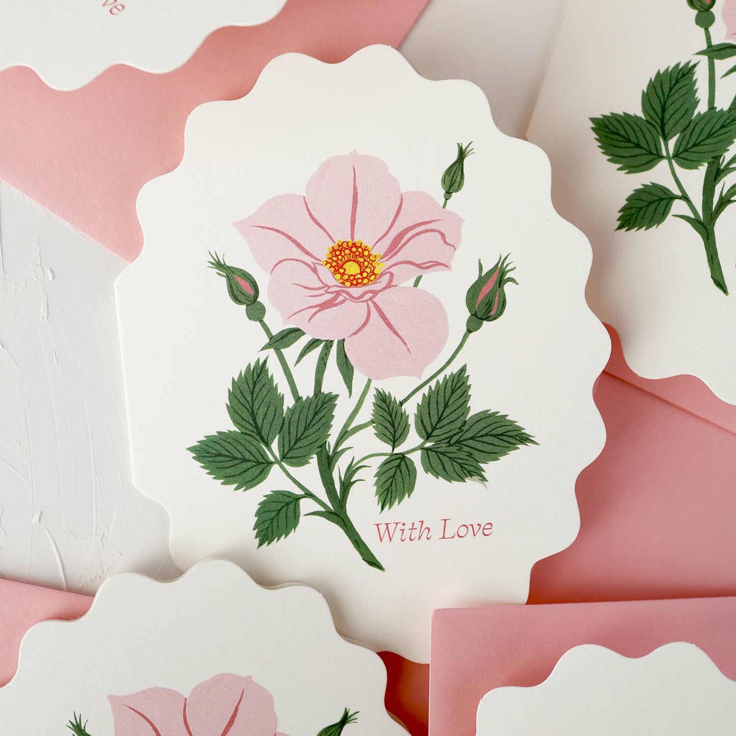 WITH LOVE, WILD ROSE | Valentine's greeting card