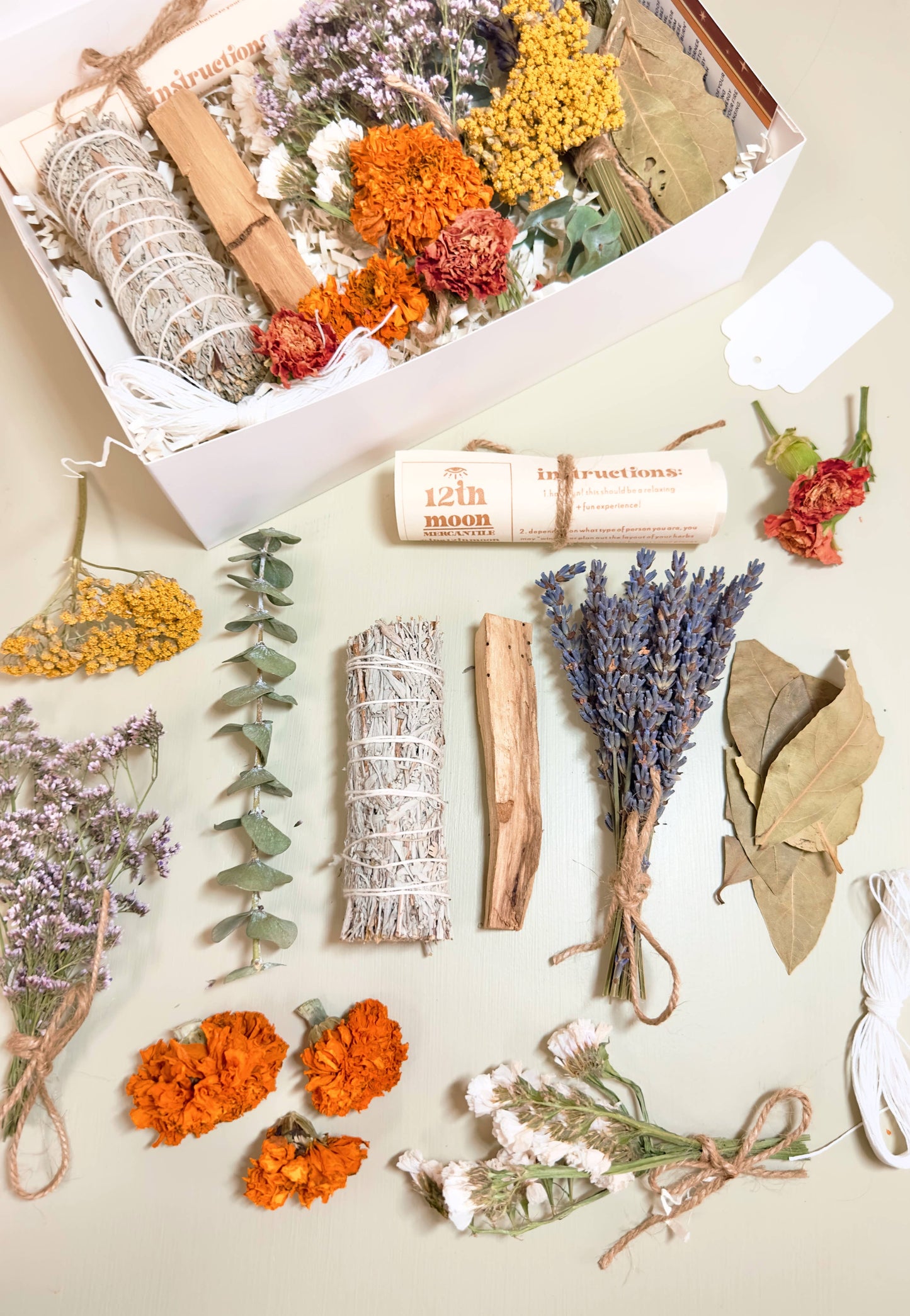 The 12th Moon DIY Sage Smudge Kit