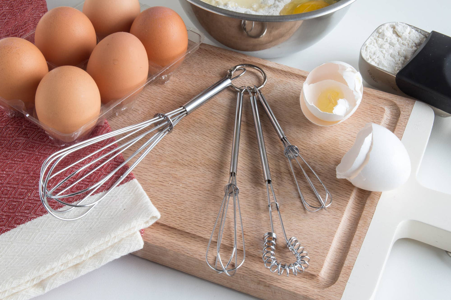 Fox Run Mini Whisks- Chrome Plated, Set of 4