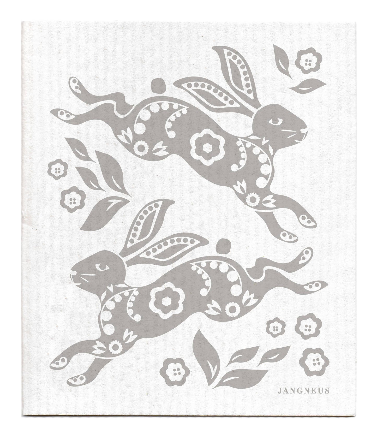 Swedish Dishcloth - Hare - Grey