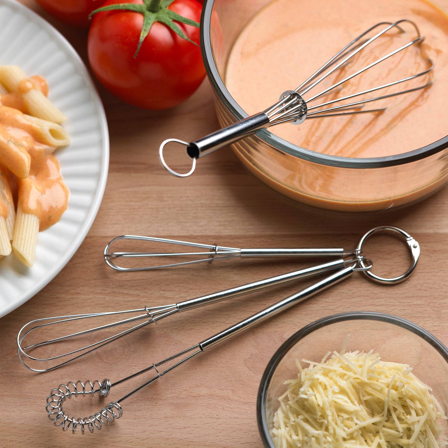 Fox Run Mini Whisks- Chrome Plated, Set of 4