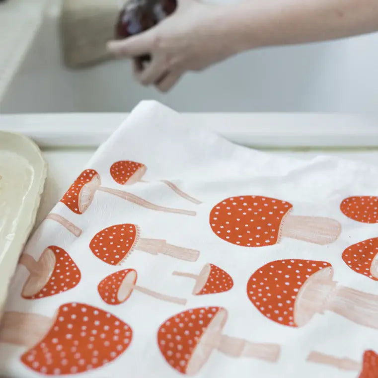Mushroom Flour Sack Towel