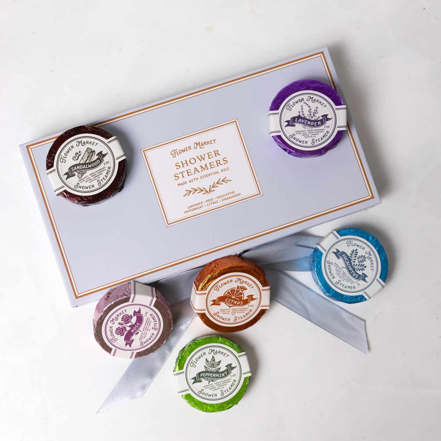 Boxed Shower Steamers – 8 Piece Aromatherapy Set