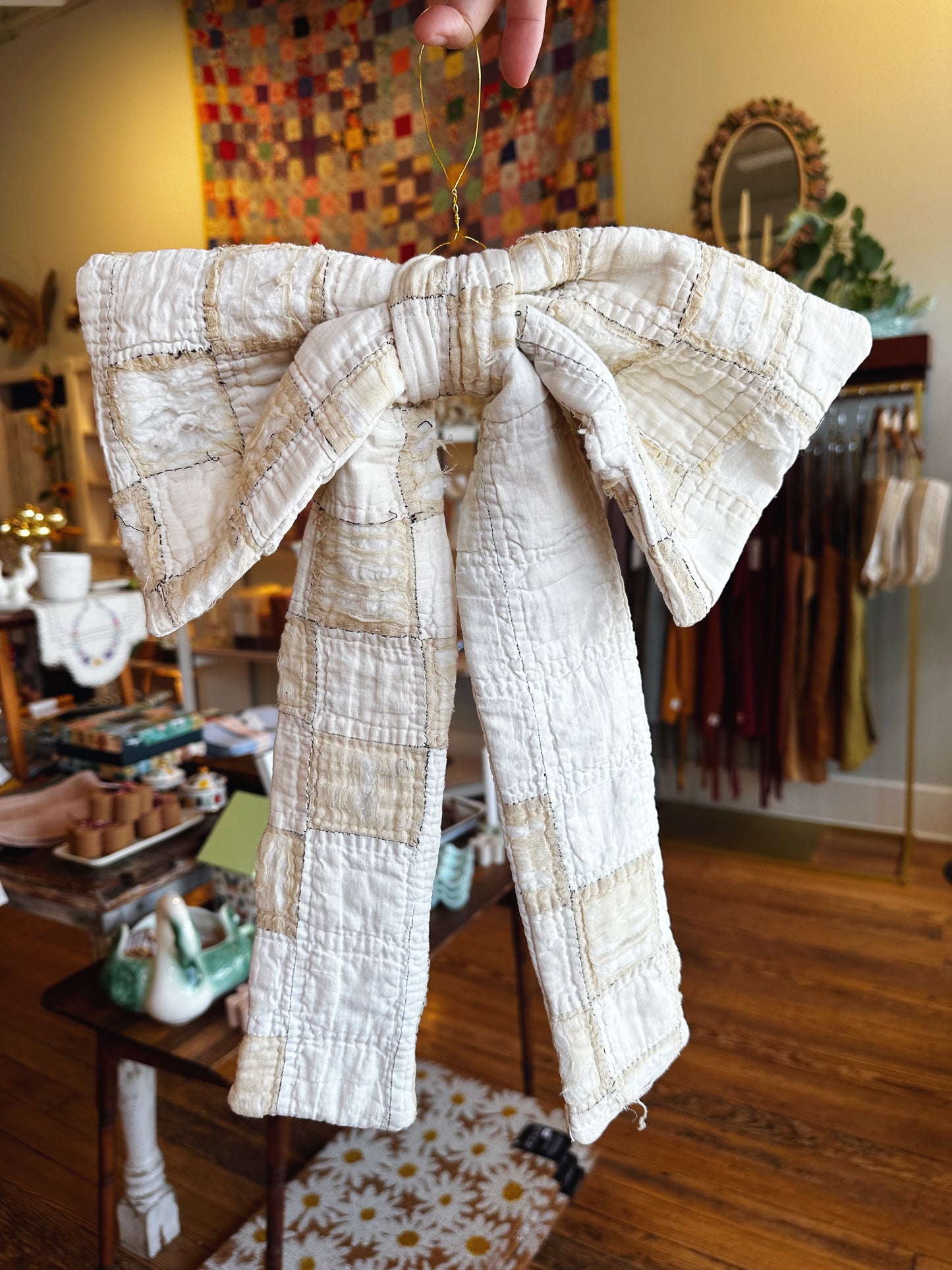 Quilt Bow- Checkered