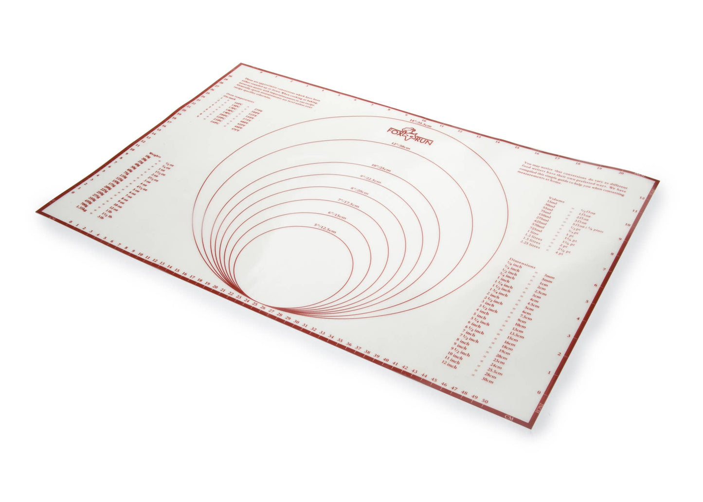 Fox Run Silicone Baking Mat with Measurements, 23.25" x 15.25"