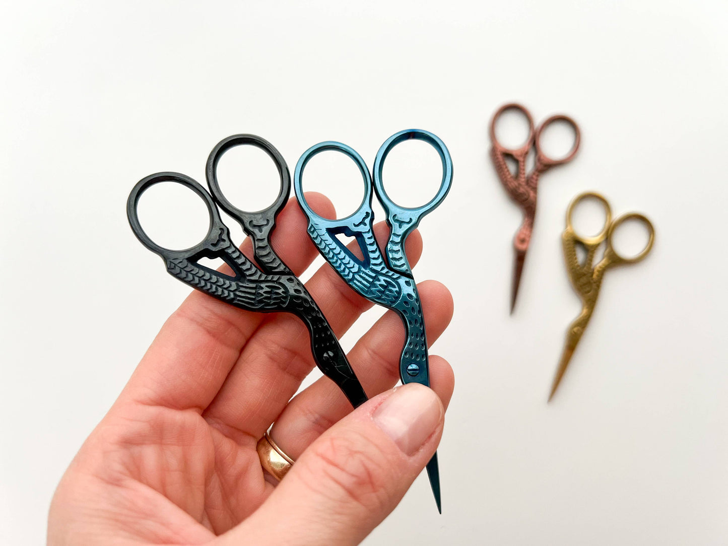 Classic Stork Embroidery Scissors