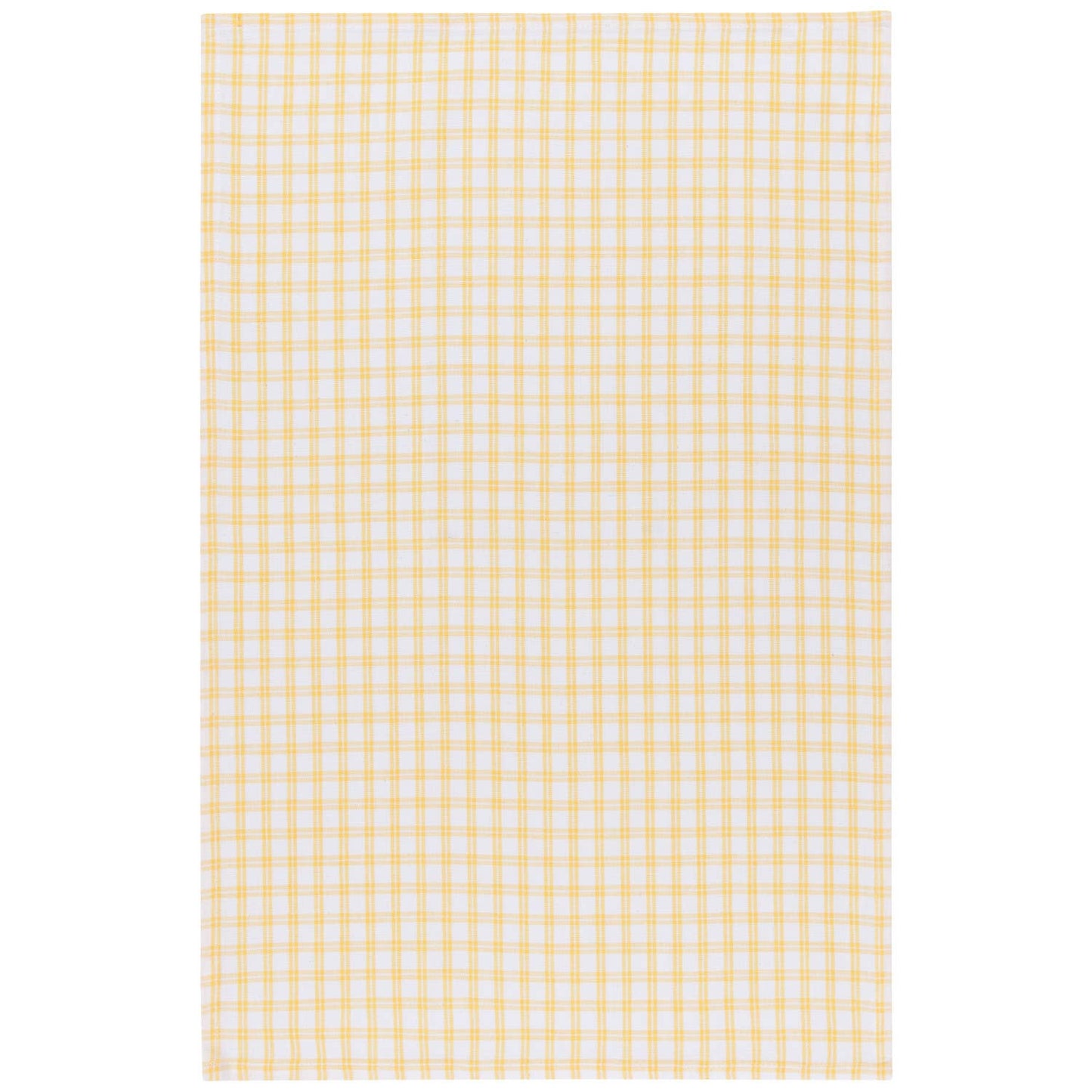 Tic Tac Toe Lemon Yellow Dishtowels Set of 3