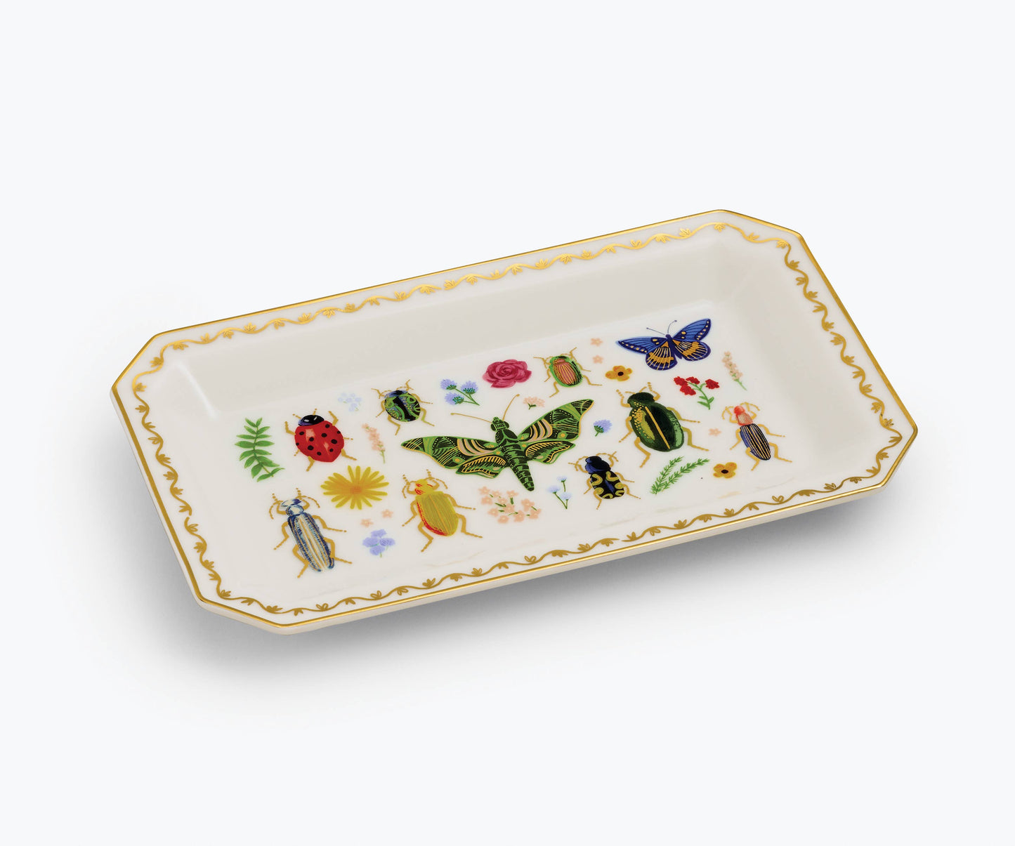 Rifle Paper Co. Curio Large Porcelain Catchall Tray