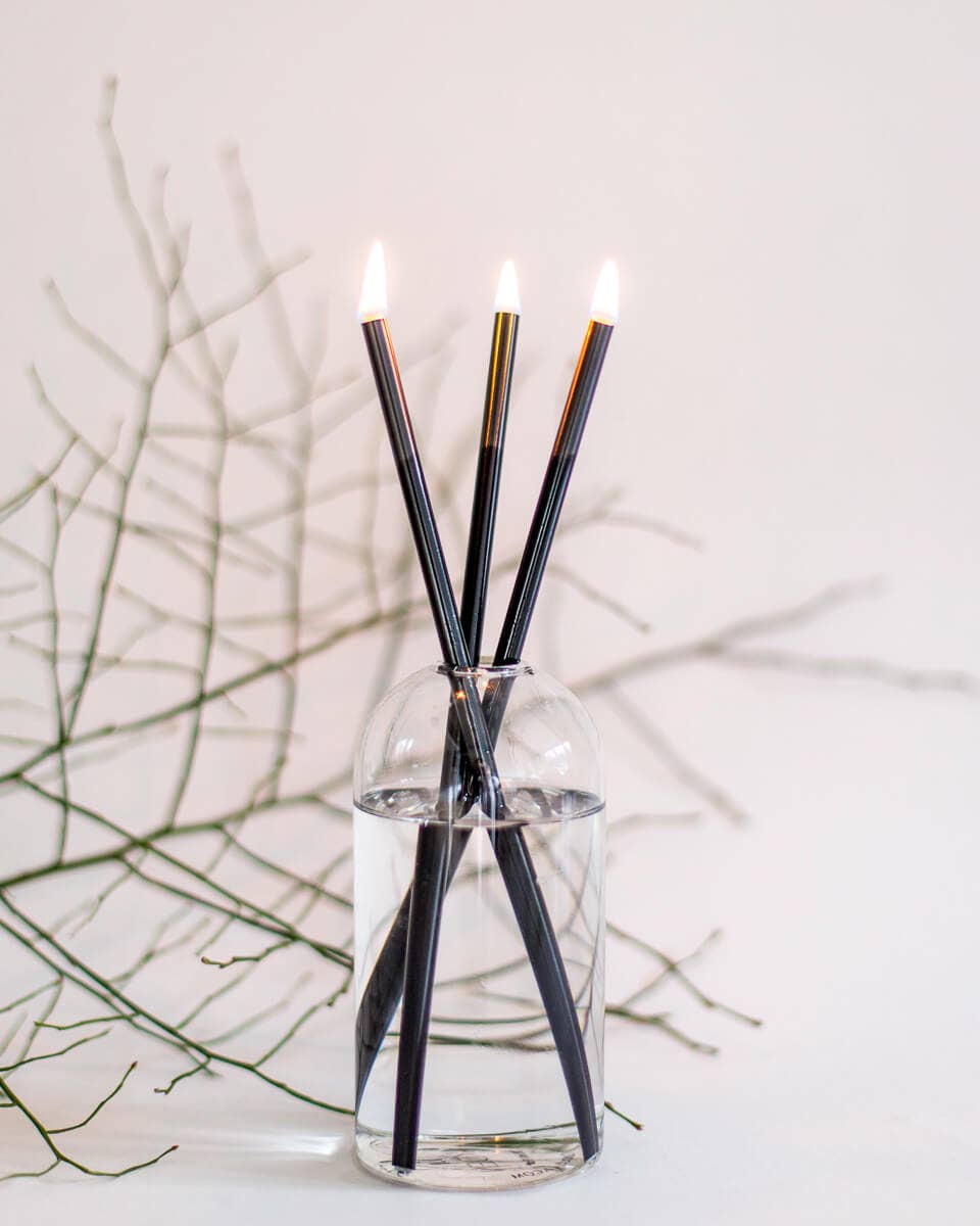 Everlasting Candles Wylie Clear Vase