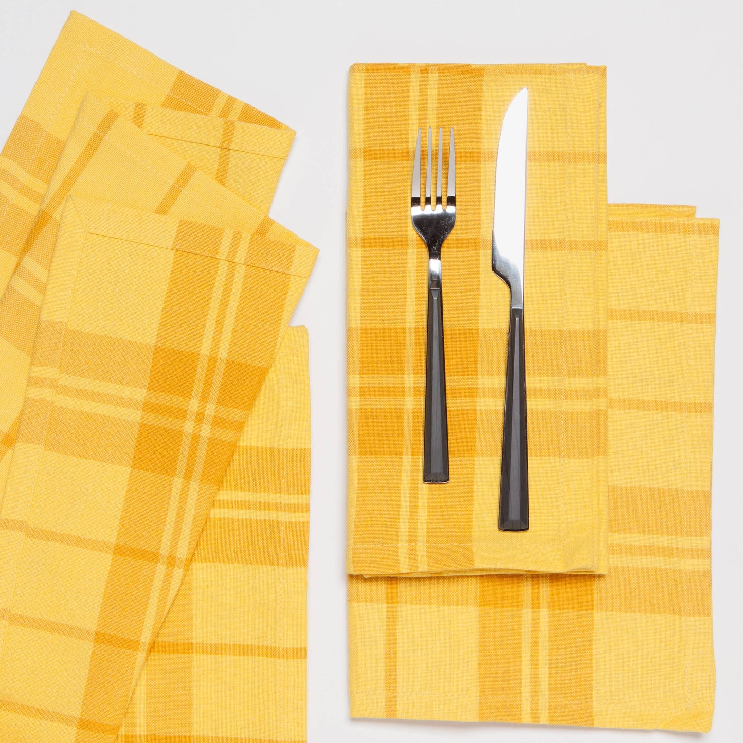 Recycled Cotton 2nd Spin Yellow Napkins Set of 4