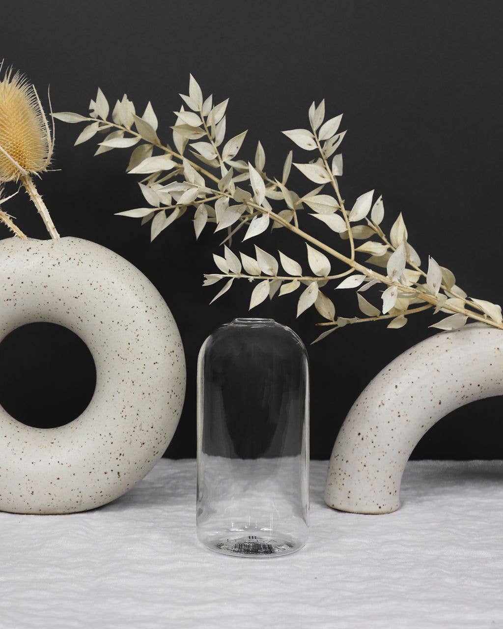 Everlasting Candles Wylie Clear Vase