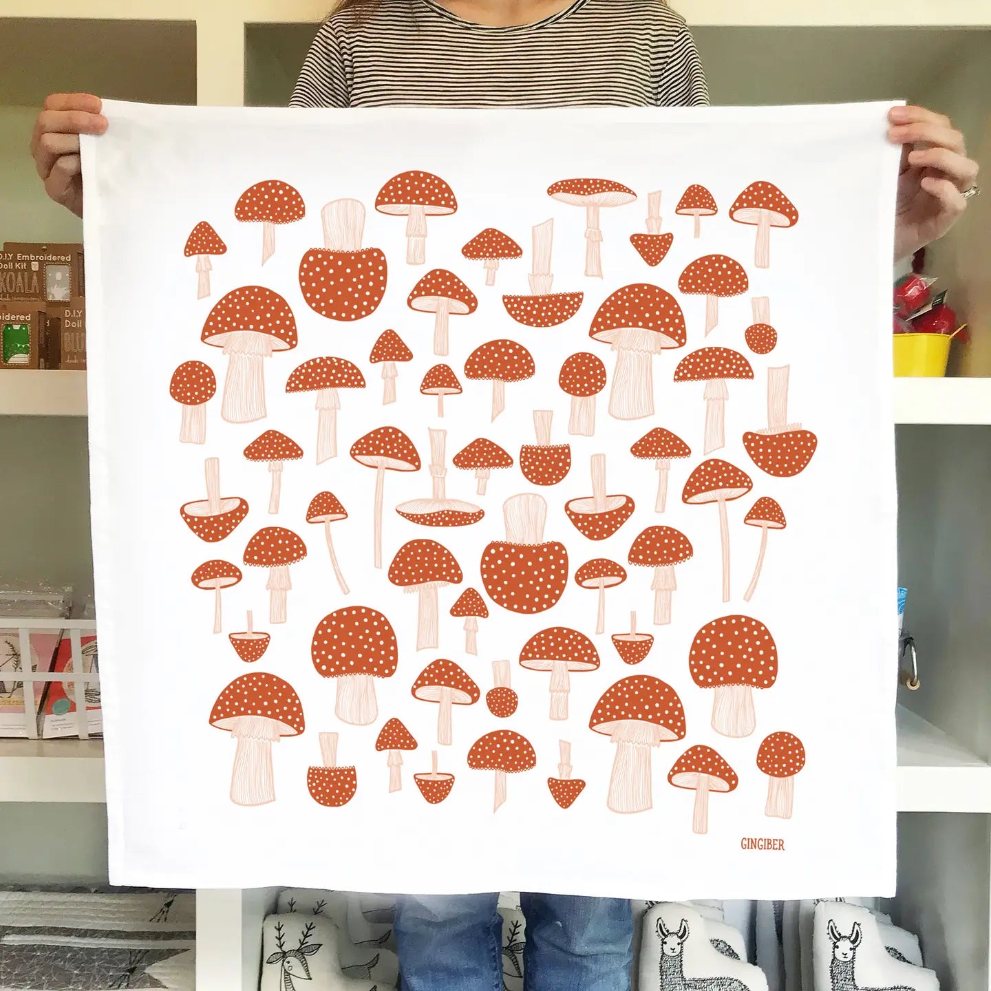 Mushroom Flour Sack Towel