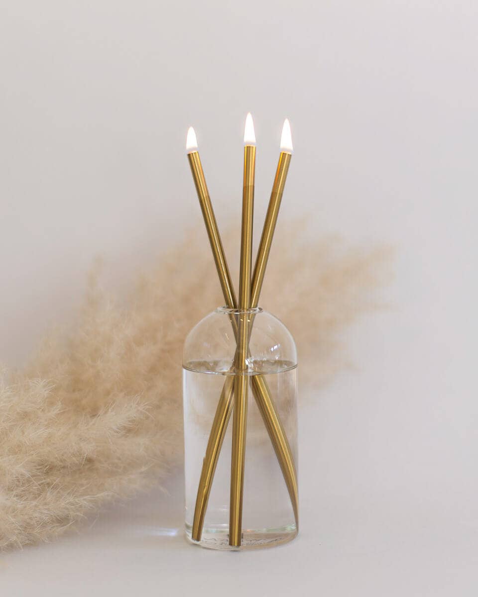 Everlasting Candles Wylie Clear Vase