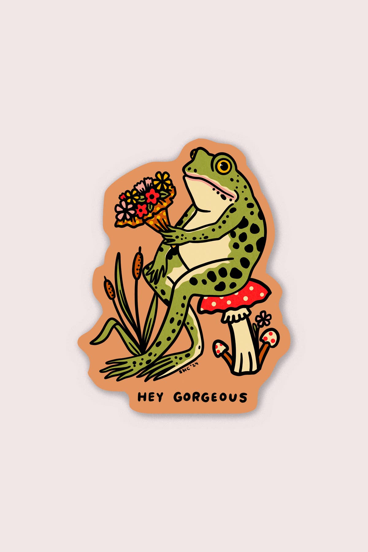 Stay Home Club Hey Gorgeous Vinyl Sticker