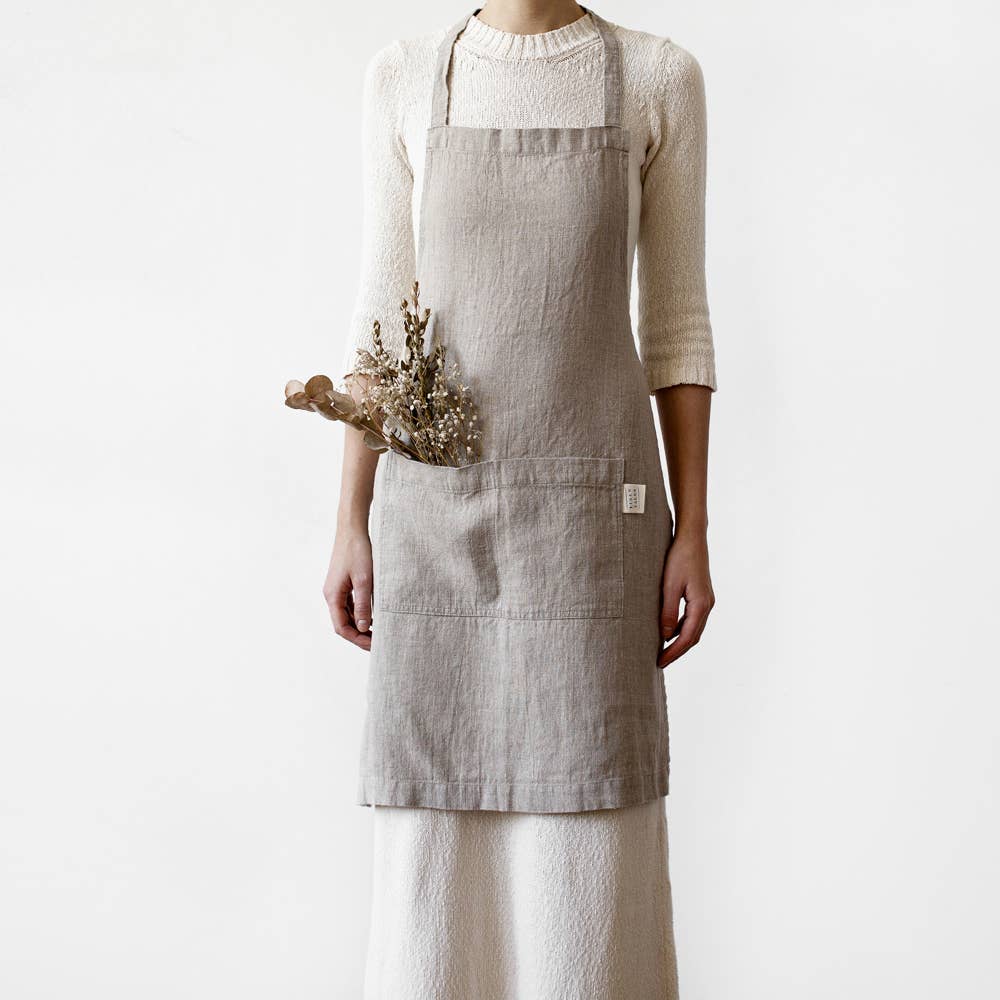 Linen Daily Apron- Natural