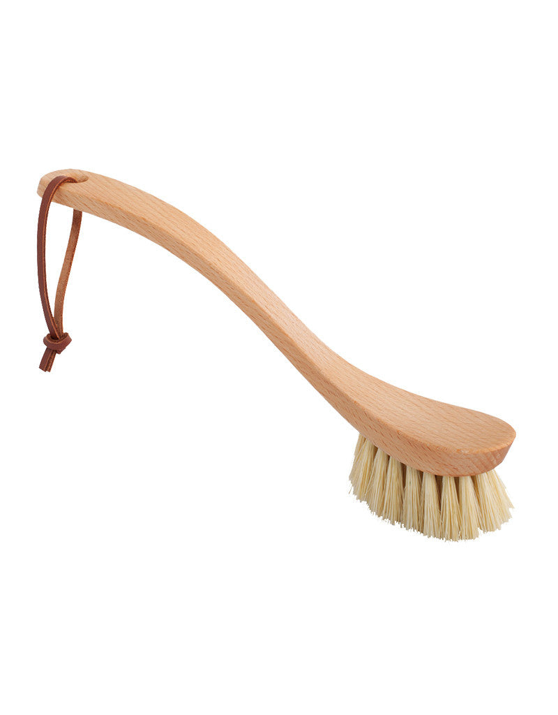 Curved Handle Dish Brush, Light Bristle