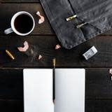 Blackwing Medium Slate Notebook- Black/Blank