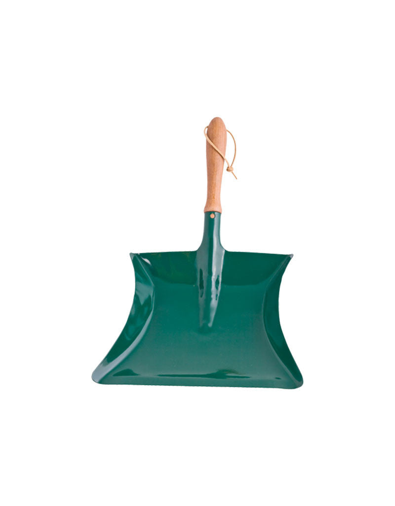 Dust Pan, Beechwood Handle - Green