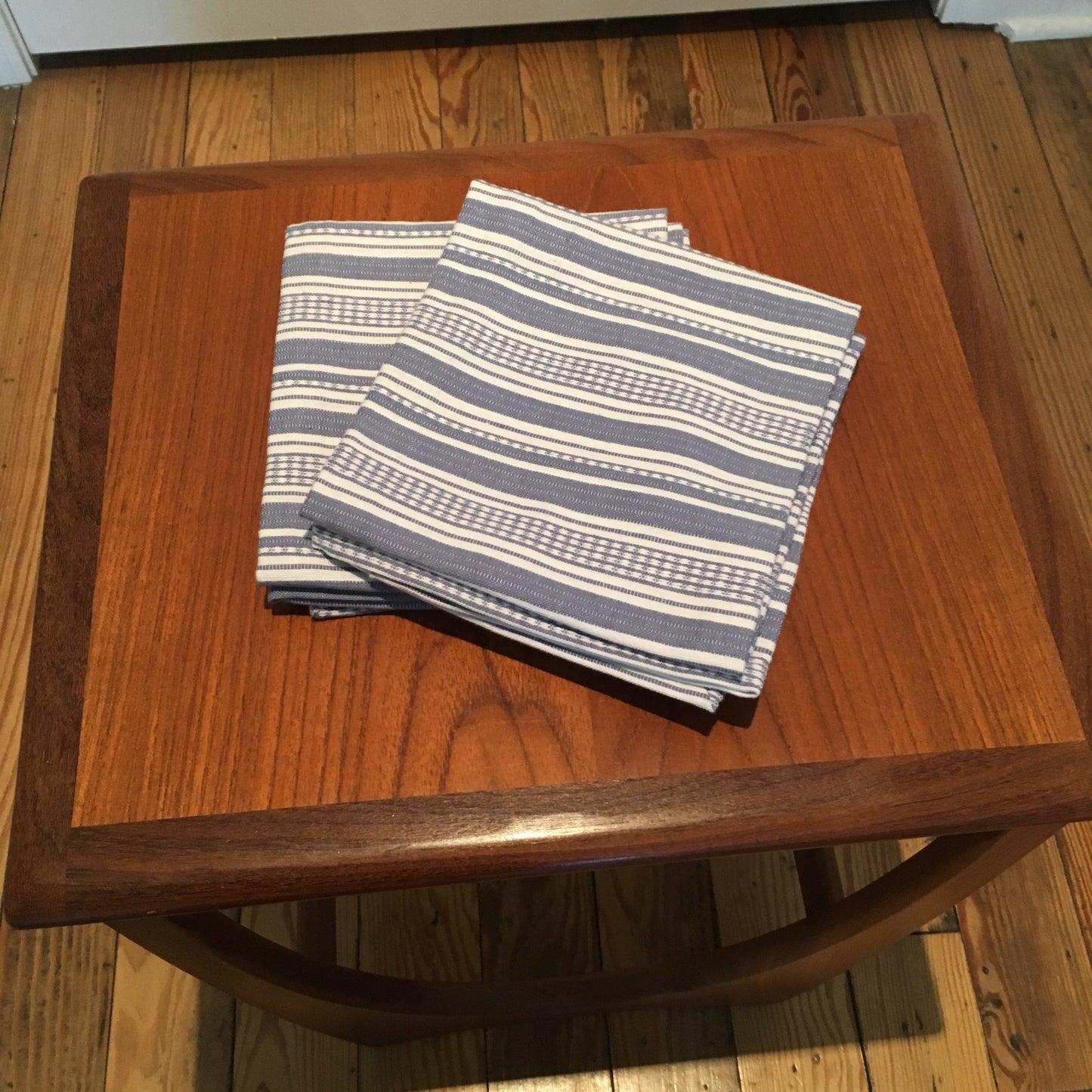 Pickstitch Kitchen Towel, 20" x 30" - Gray Stripe