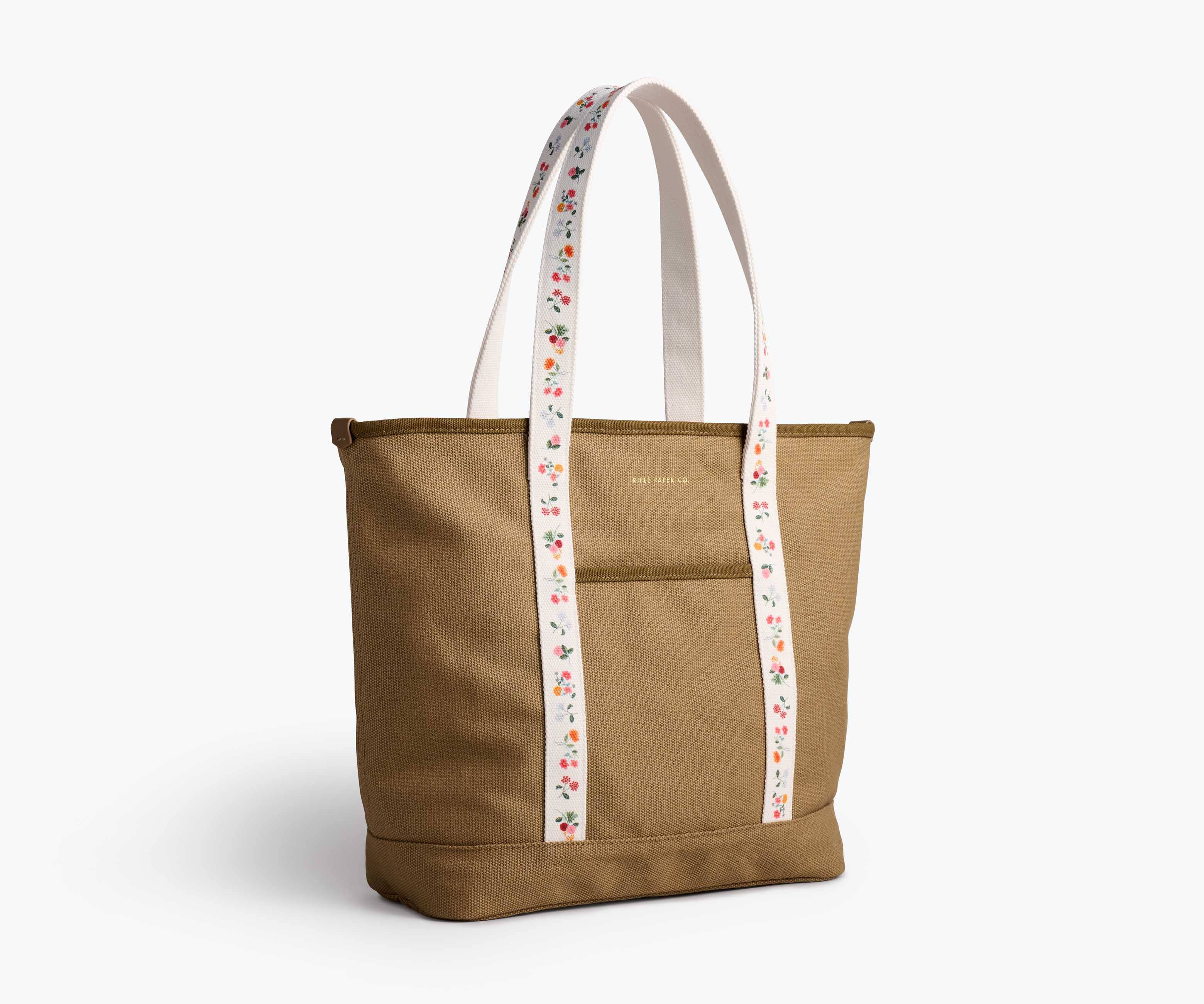 Ditsy Dahlia Canvas Carry All
