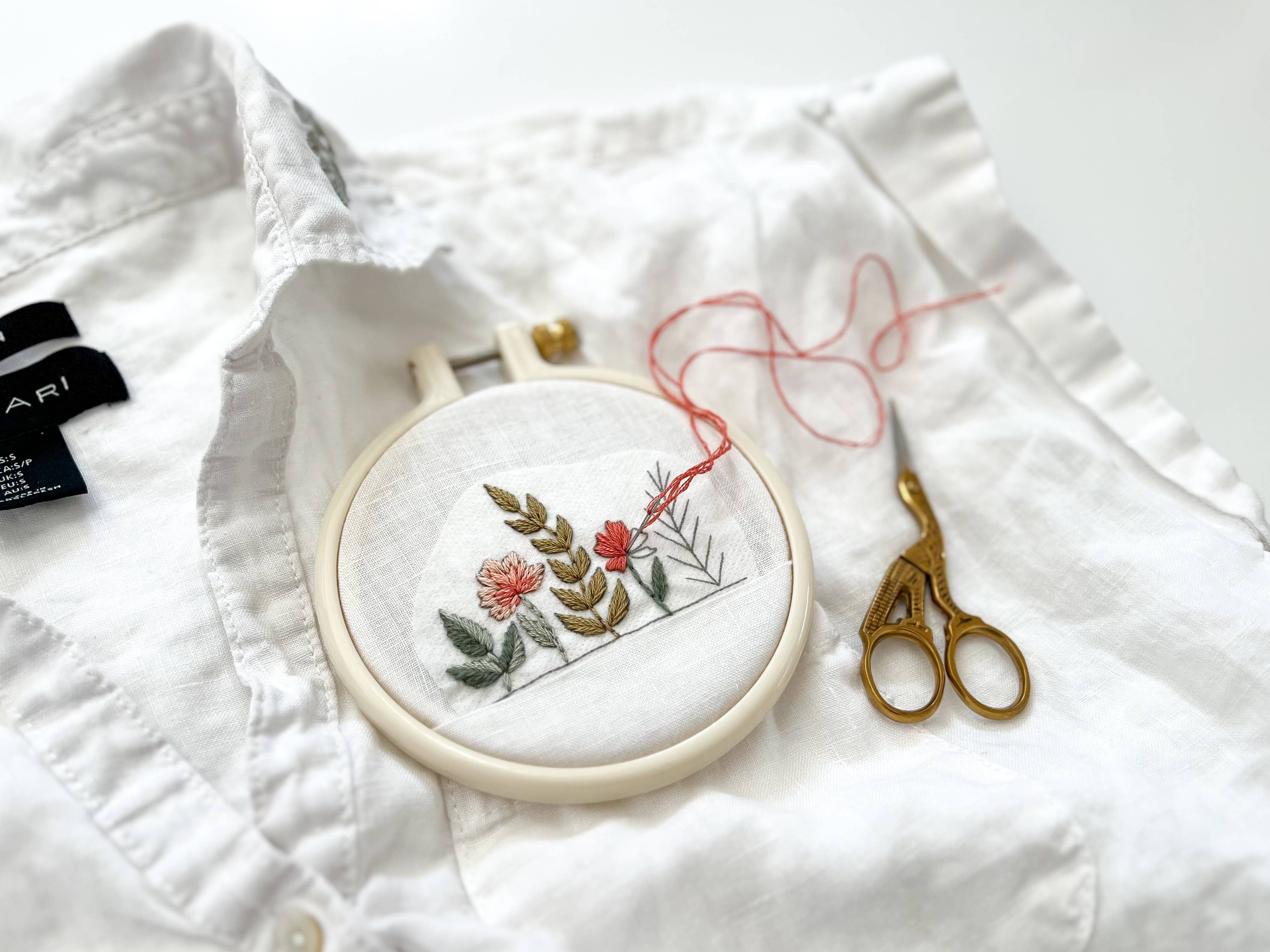 Floral Stick & Stitch Floral Embroidery Patterns for Clothing
