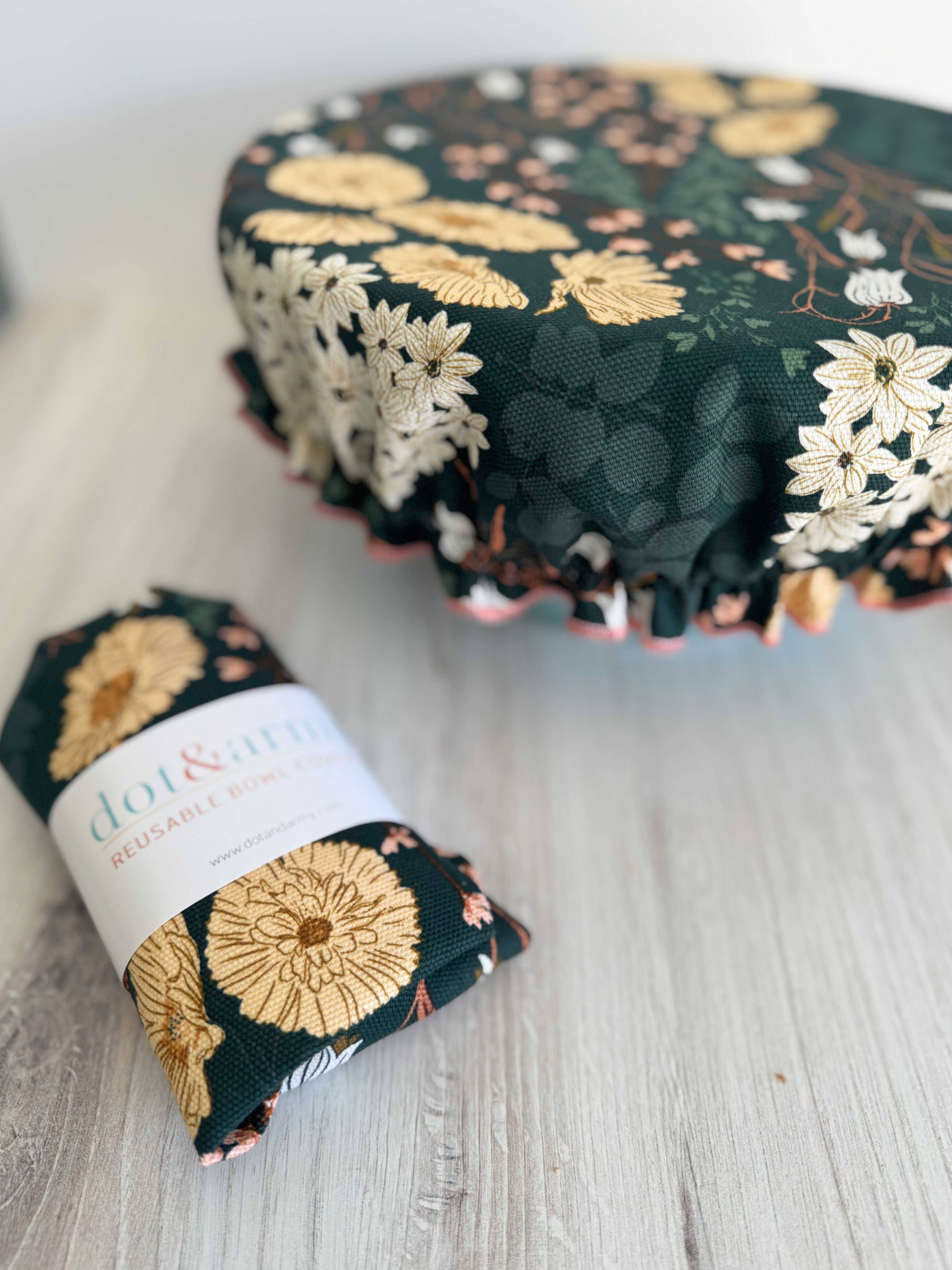 Reusable Bowl Cover- Enchanted Garden