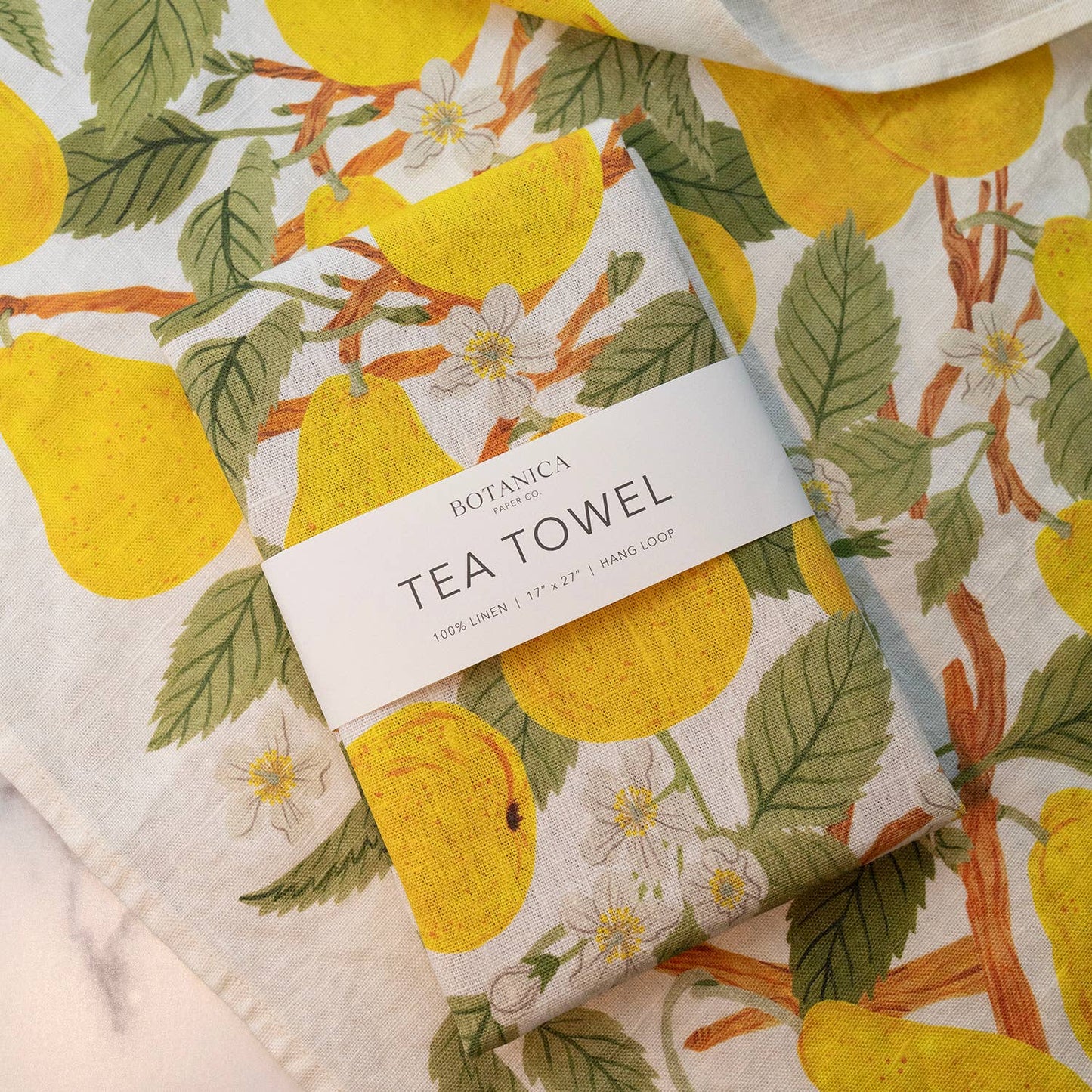 PEAR ORCHARD | 100% LINEN TEA TOWEL