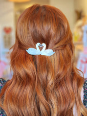Swan Kiss Barrette
