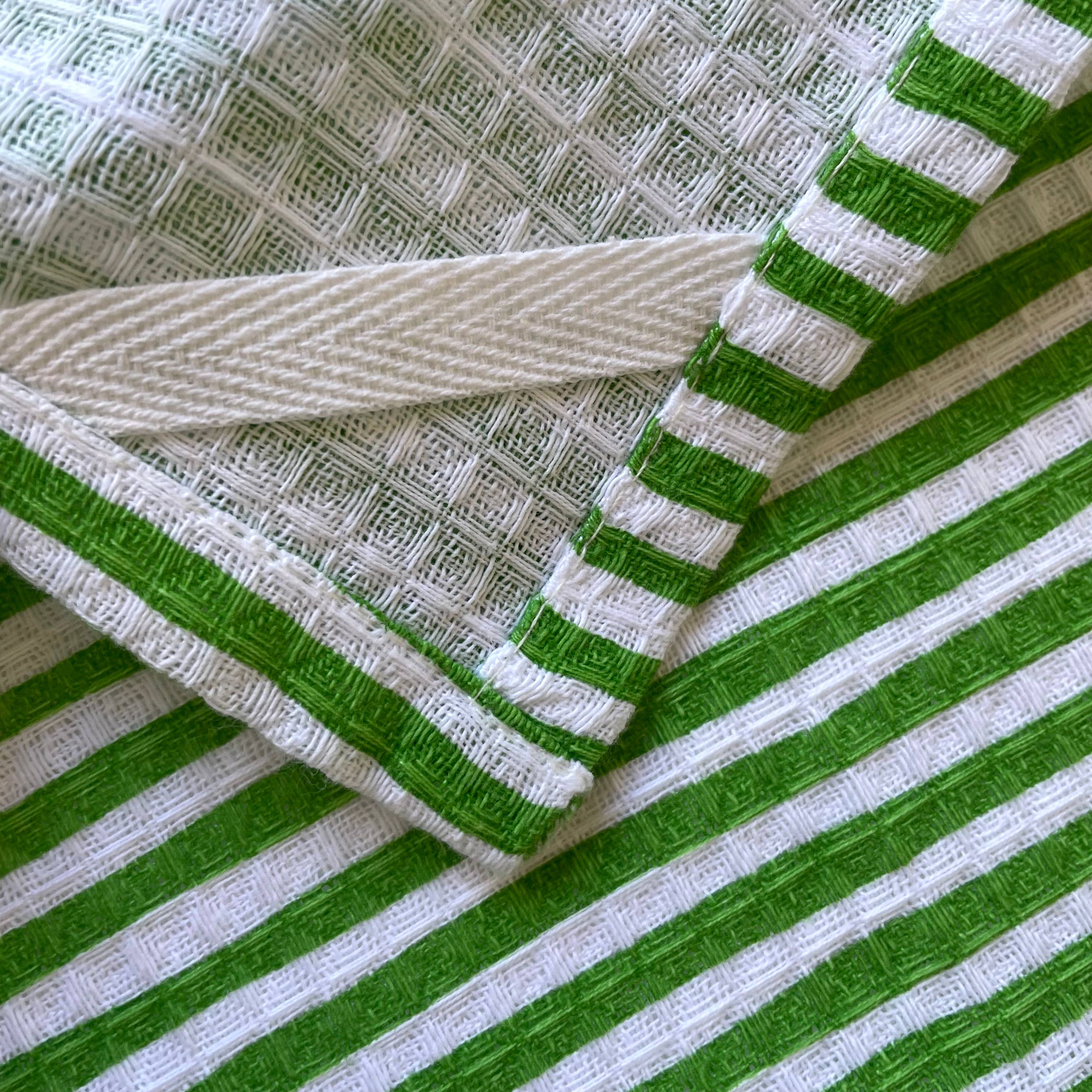 100% cotton banana and stripe kitchen dishcloths - set of 2