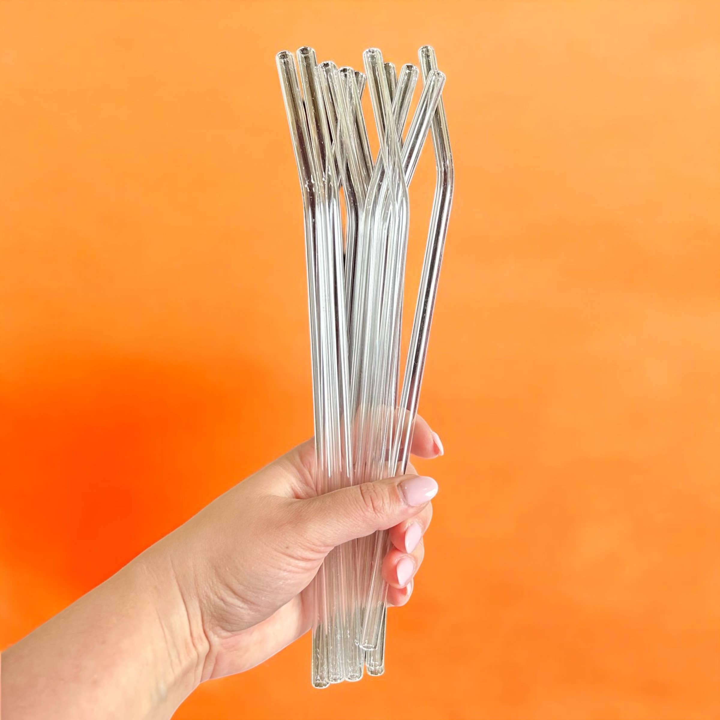 Glass Bent Top Straw