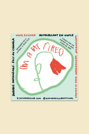 Bit Tired Sticker | Waterproof Vinyl Sticker