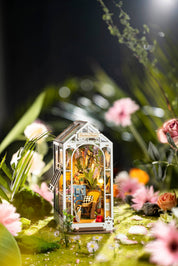 DIY Miniature House Book Nook Kit: Garden House