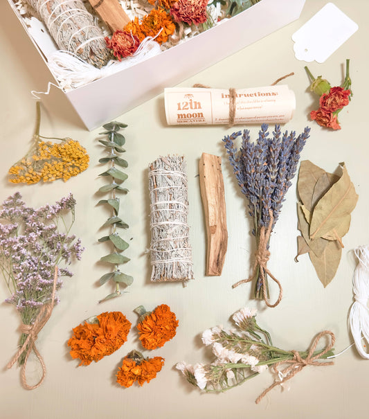 The 12th Moon DIY Sage Smudge Kit