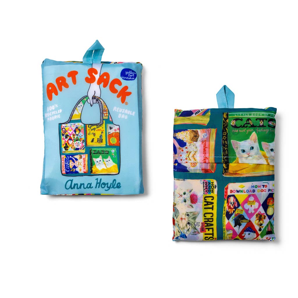 Useless Books Art Sack® by Anna Hoyle | Reusable Book Tote
