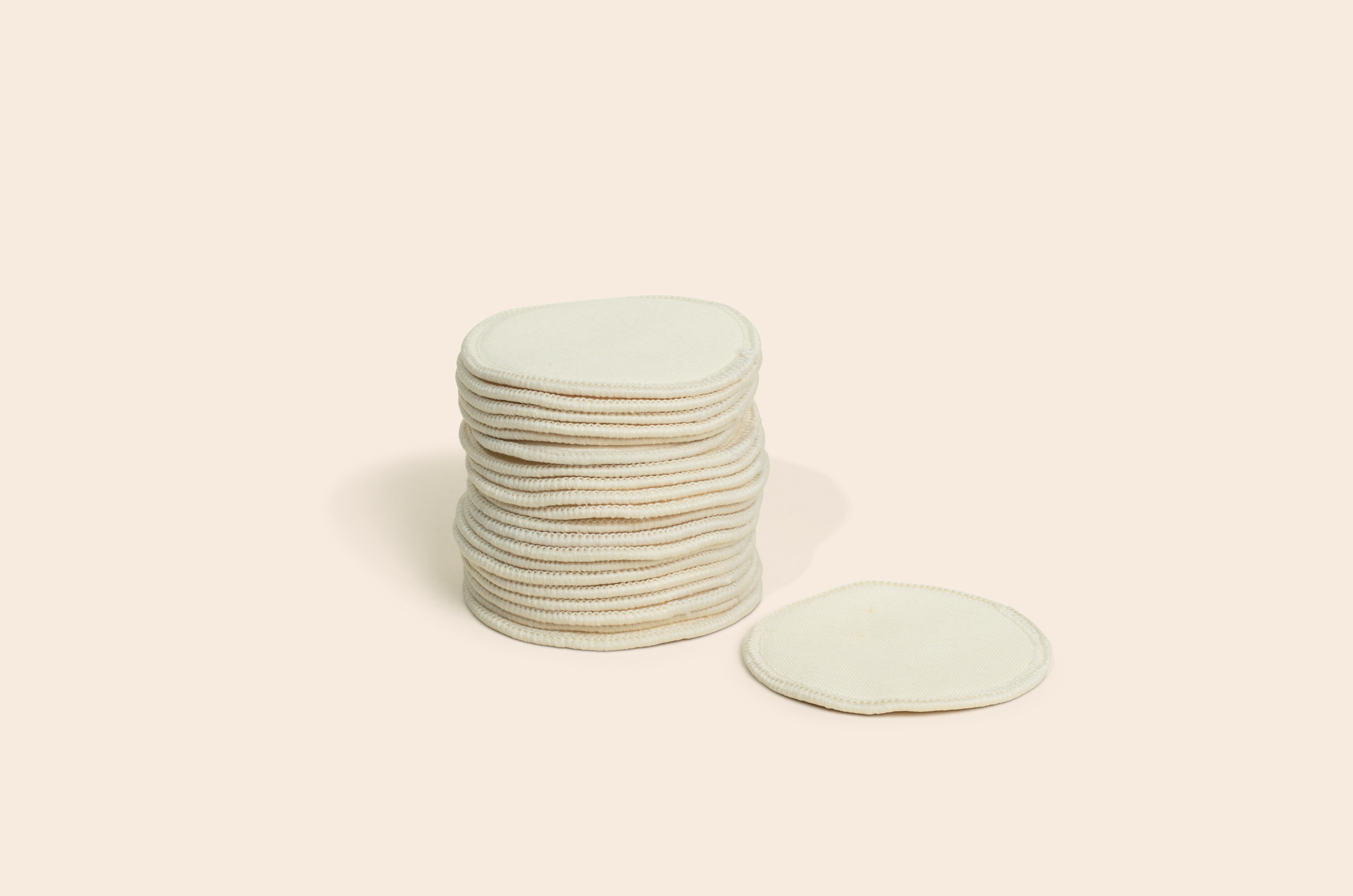 Set of 20 Reusable Hemp Facial Rounds