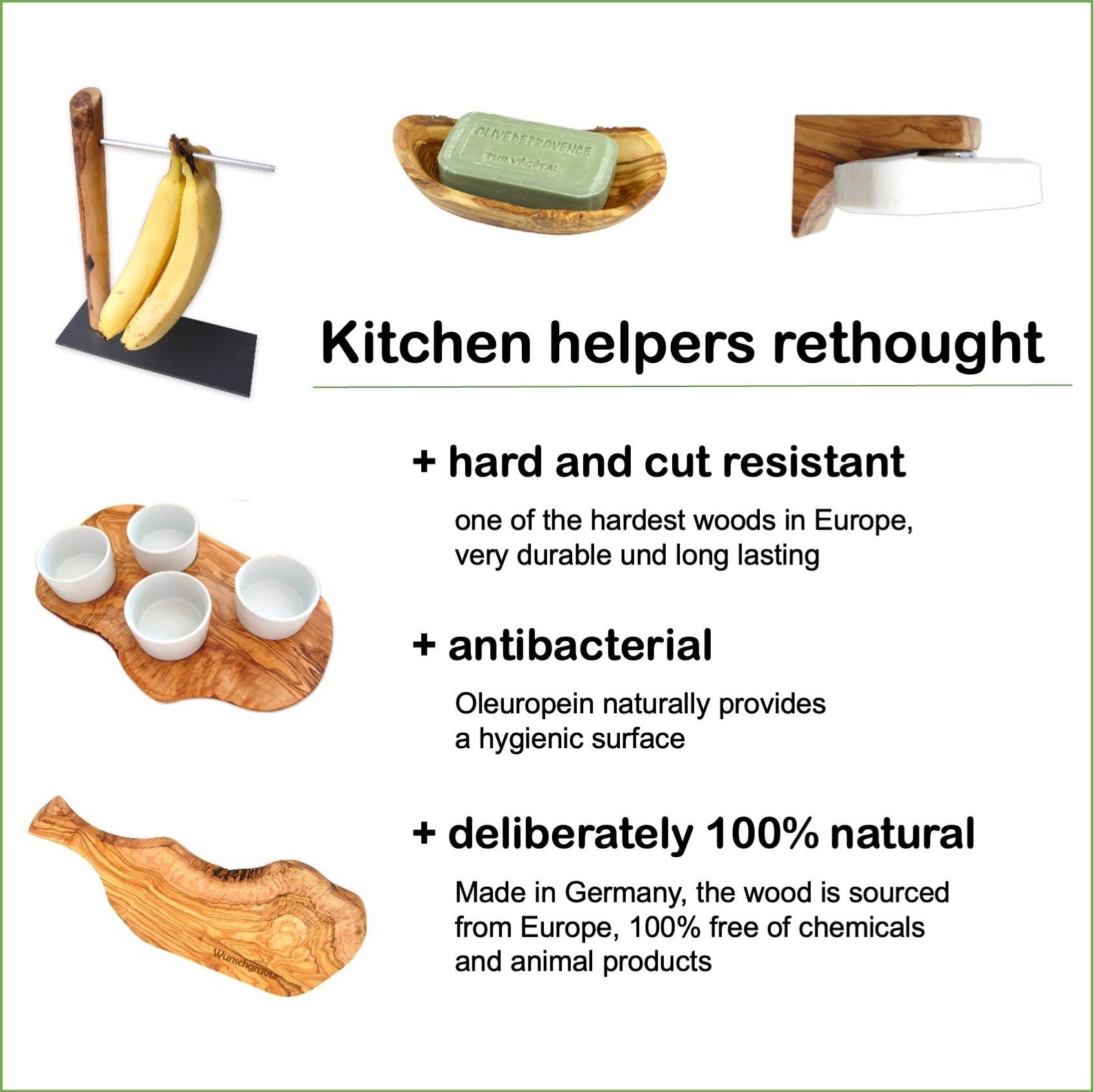 “Sir George” badger hair shaving brush with olive wood handle