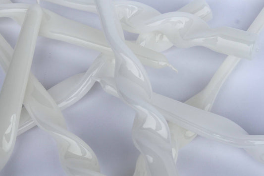 MÆGEN Single Twist Taper Candles - Individual - Ice White