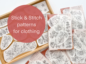 Floral Stick & Stitch Floral Embroidery Patterns for Clothing